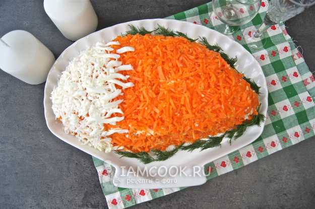 Салат из курицы с корейской морковью