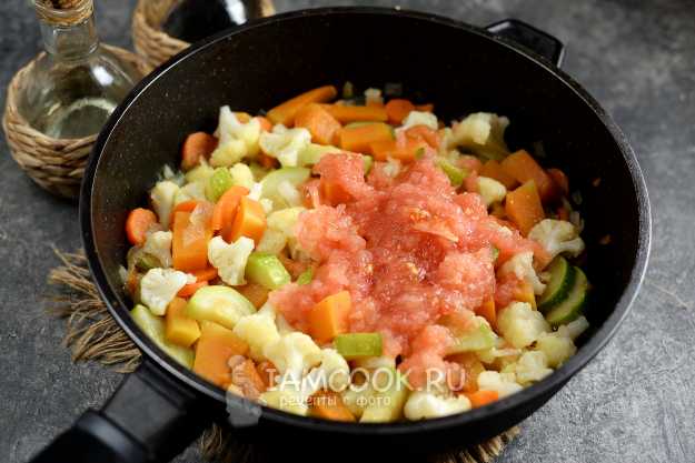 Овощное рагу с цветной капустой и кабачками — рецепт с фото пошагово