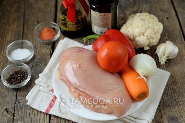 Курица с овощами в рукаве в духовке рецепт с фото: