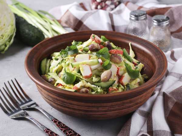 Крабовый салат без майонеза - 29 рецептов самых вкусных и простых с фото пошагово