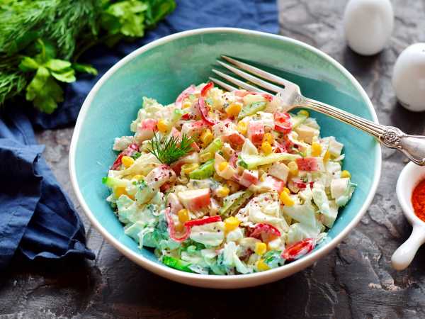261 пошаговый рецепт салатов с крабовыми палочками с фотографиями