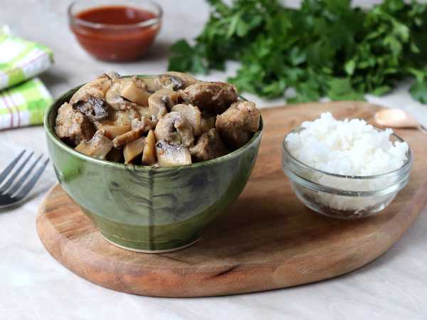 Мясо с грибами в мультиварке — рецепт с фото пошагово
