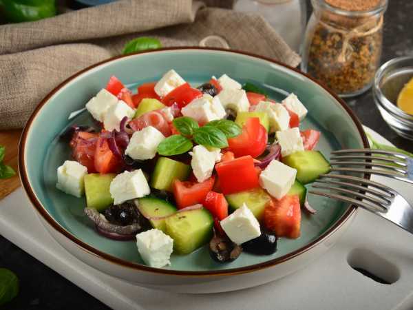 Греческий салат классический пошаговый рецепт с фото