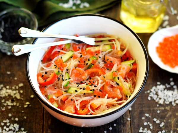 Фунчоза с овощами, пошаговый рецепт на ккал, фото, ингредиенты - @portnova_yulia