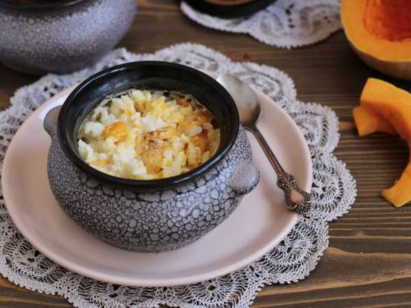 Рисовая каша с тыквой на молоке – рецепт с фото с яблоками (+2 рецепта)