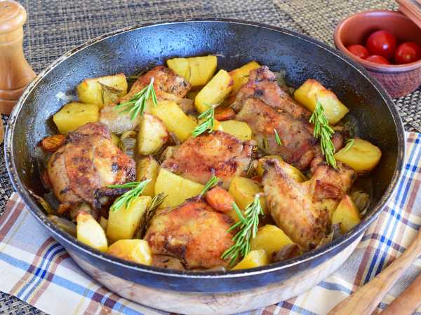 Картошка с курицей - рецепты приготовления