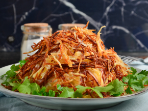 Салат с картошкой фри - классический рецепт