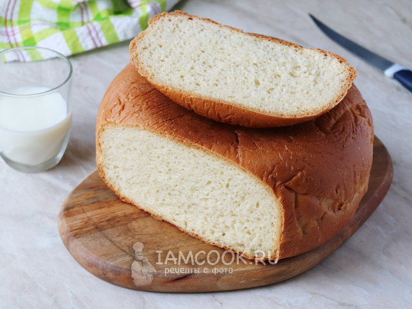 Бездрожжевой ржано-пшеничный хлеб на закваске в мультиварке