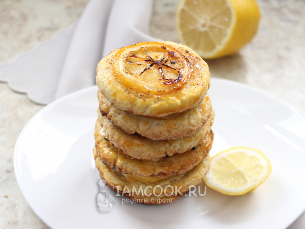 Миндальное печенье с дольками лимона, рецепт с фото