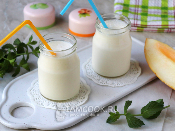 Молочный коктейль с дыней, рецепт с фото