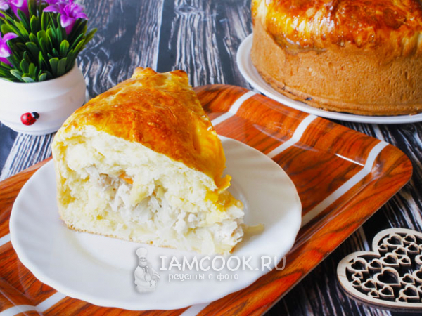 Пирог с квашеной капустой и фаршем, рецепт с фото
