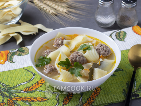 Быстрый суп с фрикадельками и макаронами - рецепт автора Tatiana Golnikova
