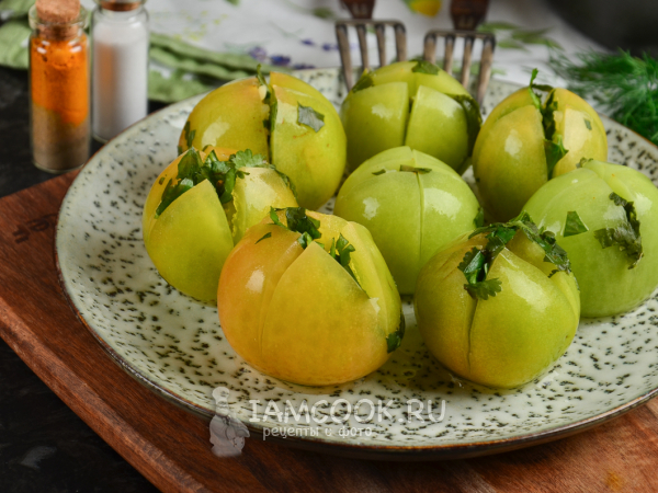 Соленые зеленые помидоры по-армянски — рецепт с фото пошагово. Как .