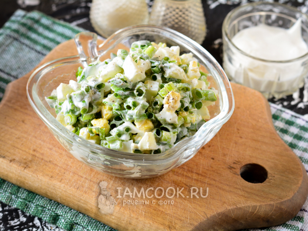 Яичный салат с зеленым луком - простой рецепт - «ФАКТЫ»