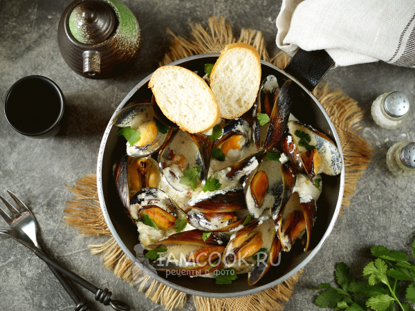 Морепродукты в сливочном соусе - рецепт с пошаговыми фото | ne-dieta
