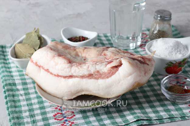 Свиная грудинка в рассоле, пошаговый рецепт на ккал, фото, ингредиенты - alla_33