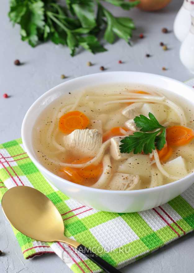 Диетический куриный суп с вермишелью — рецепт с фото пошагово