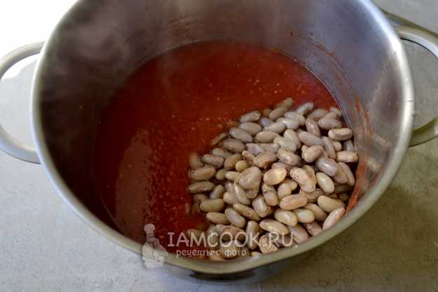 Фасоль в томатном соусе на зиму — рецепт с фото пошагово