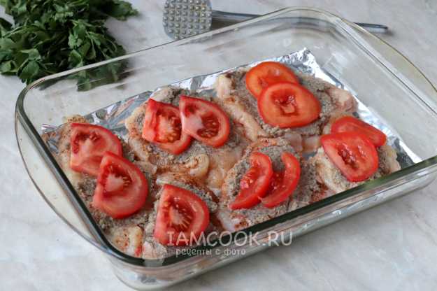 Куриные отбивные с помидорами и сыром в духовке рецепт с фото на l2luna.ru