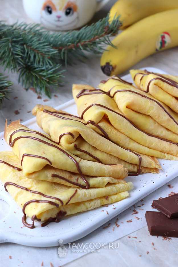 Шоколадные оладьи с бананом рецепт пошагово с фото - как приготовить?