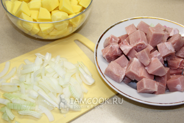 Картошка с мясом в лаваше в духовке