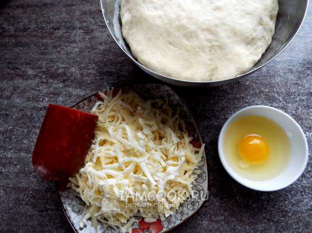 Ингредиенты для «Хачапури с плавленым сыром на гриле»: