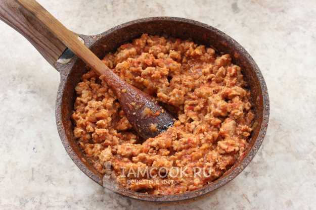 Рецепт: Лазанья с соусом бешамель - с куриным мясом, овощами и слоёным тестом