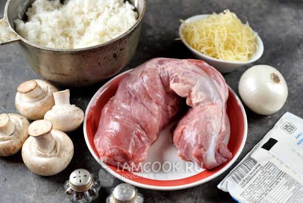 Курица, запеченная с рисом и сыром (Gratin de volaille)