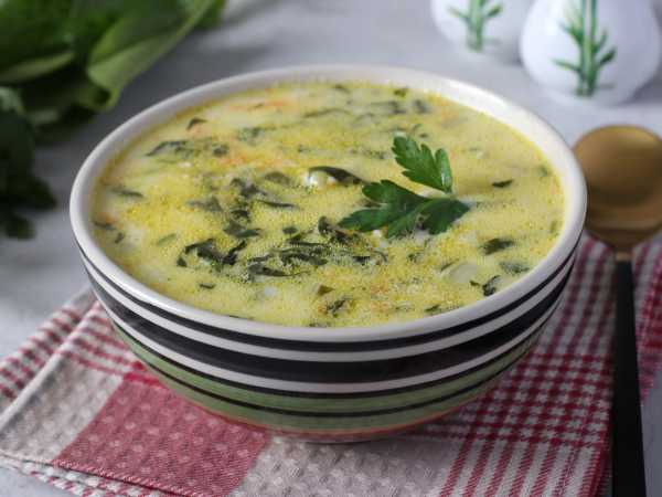 Суп из шпината с сыром от Ивлева и Рожкова