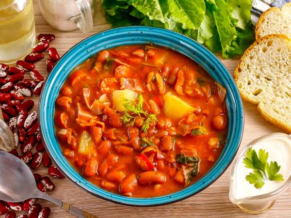 Фасолевый суп со свиными ребрышками — рецепты | Дзен