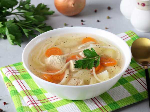 Куриный суп с вермишелью - простой и сытный рецепт