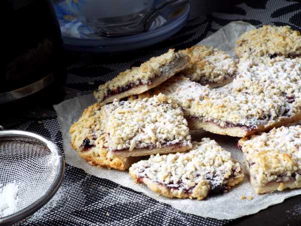 Постный тертый пирог с вареньем — рецепт с фото пошагово