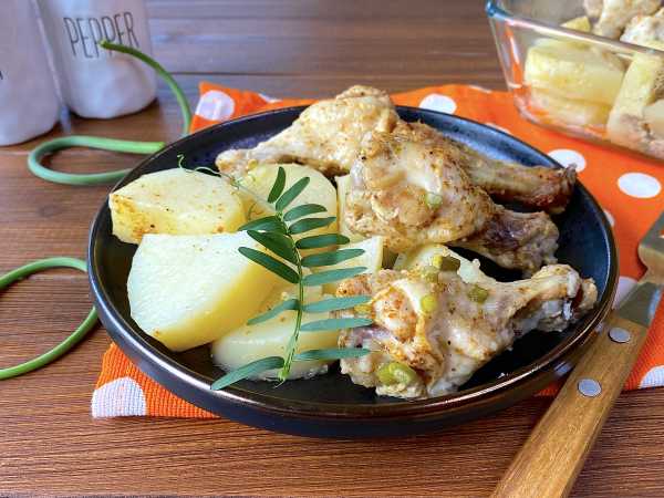 Курица с картошкой в микроволновке - рецепт автора Ольга