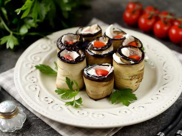 Субботние баклажанные рулетики рецепт – Греческая кухня: Закуски. «Еда»