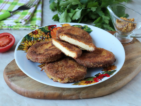 Потрясающе вкусная закуска - Жареный сыр в панировке | Домашняя Кухня | Дзен