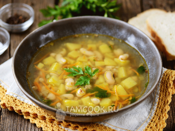 Грузинский суп из фасоли с овощами и рисом, пошаговый рецепт с фото на ккал
