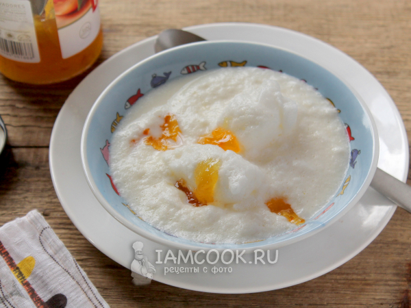 Манная каша с яйцом (на молоке), рецепт с фото