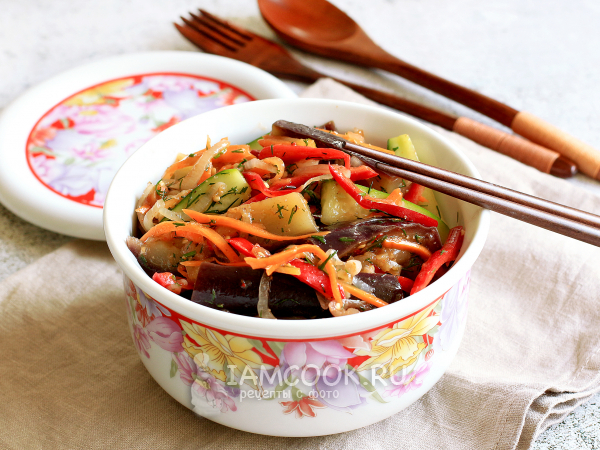 Блюда из баклажанов и моркови - рецепты с фото