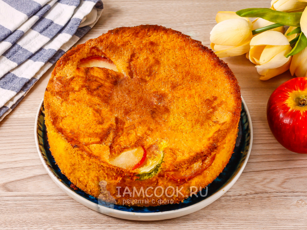 Пирог с кабачками и яблоками, рецепт с фото