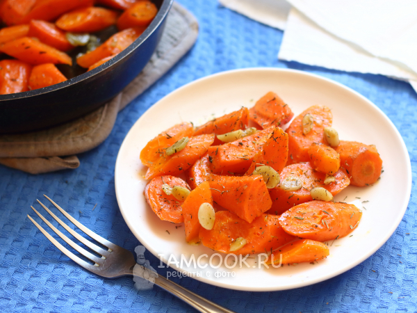 Запеченная морковь с чесноком и кориандром, пошаговый рецепт с фото на ккал