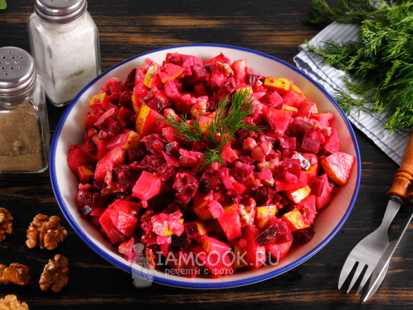 Свекольный салат с яблоком - пошаговый рецепт с фото, ингредиенты, как приготовить