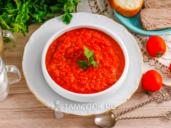 Простой соус для шашлыка из томатной пасты