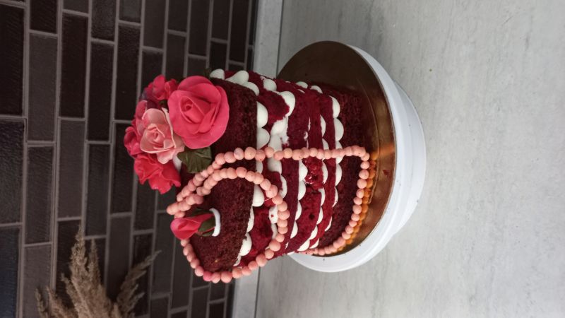 Торт «Красный бархат» с сырно-сливочным кремом — рецепт с фото пошагово ...