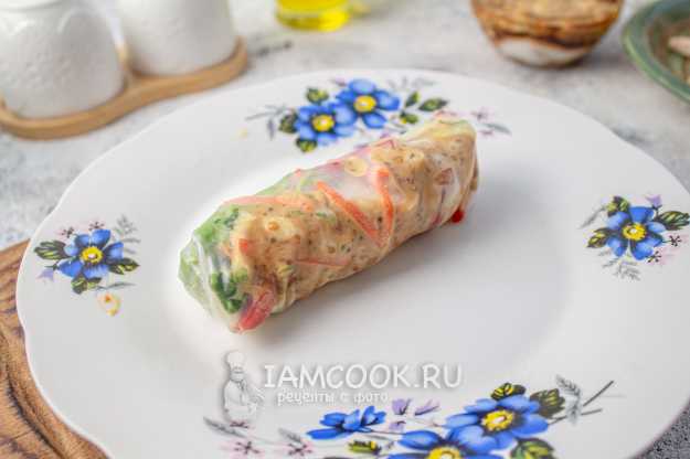 Спринг-роллы с курицей и овощами - пошаговый рецепт с фото на Готовим дома