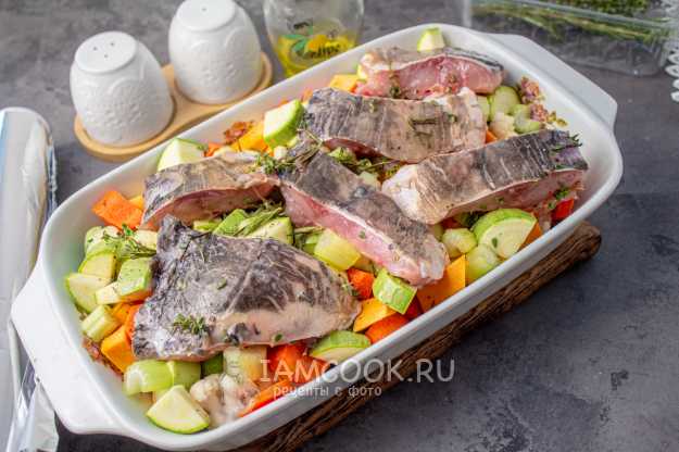 Карп кусочками в духовке