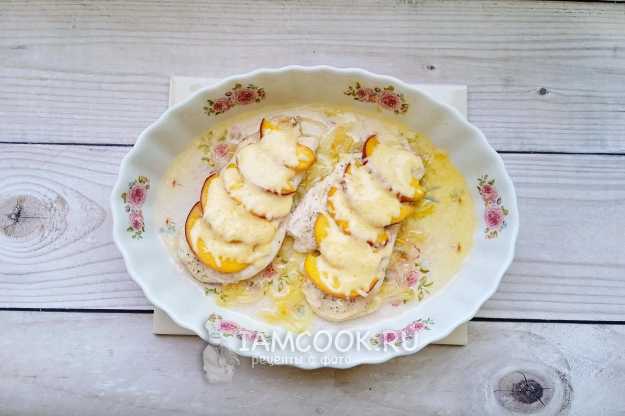 Куриная грудка с персиками - рецепт с фотографиями - Patee. Рецепты