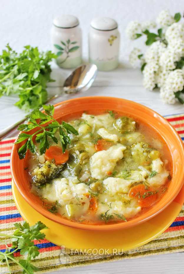 Овощной суп с льняными клёцками - пошаговый рецепт с фото на aikimaster.ru