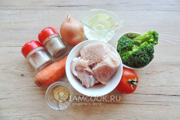 Рецепт брокколи с кусочками свинины, в сливочно-сметанном соусе. | Рецепты Стройной Фигуры | Дзен