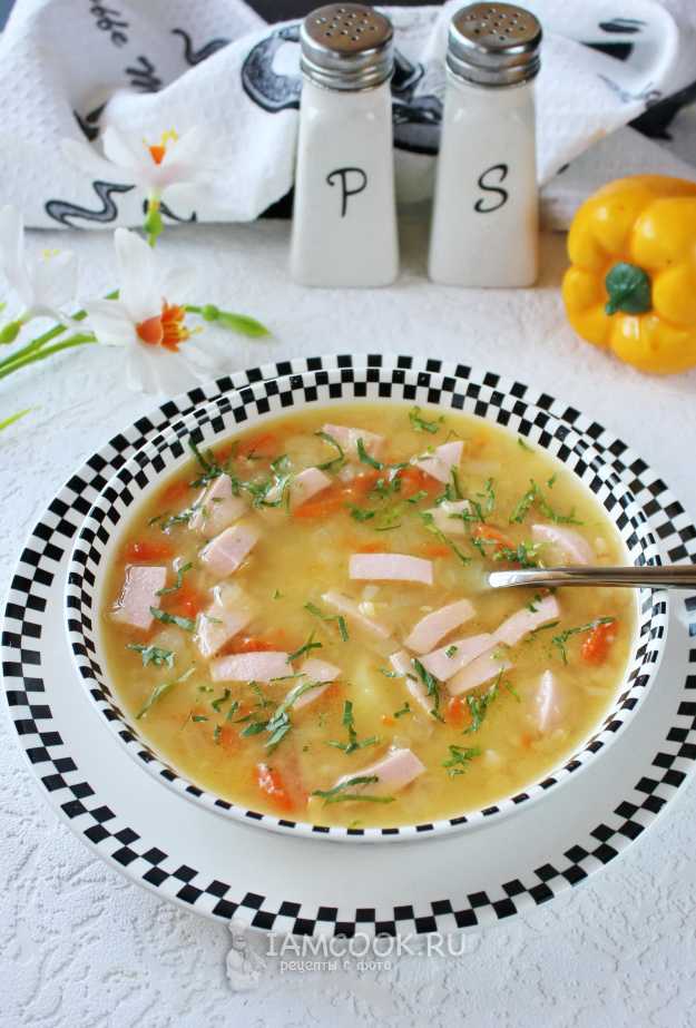 Гороховый суп 🍲 с колбасой