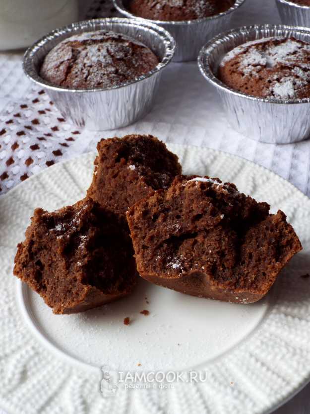 Брауни кексы (маффины, капкейки) — рецепт с фото